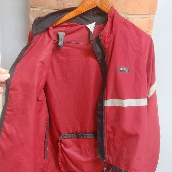 Red Jacket with Reflective Stripes - Picture 4 of 7